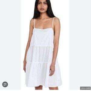 Enza Costa Cool Cotton Tiered Slip Dress